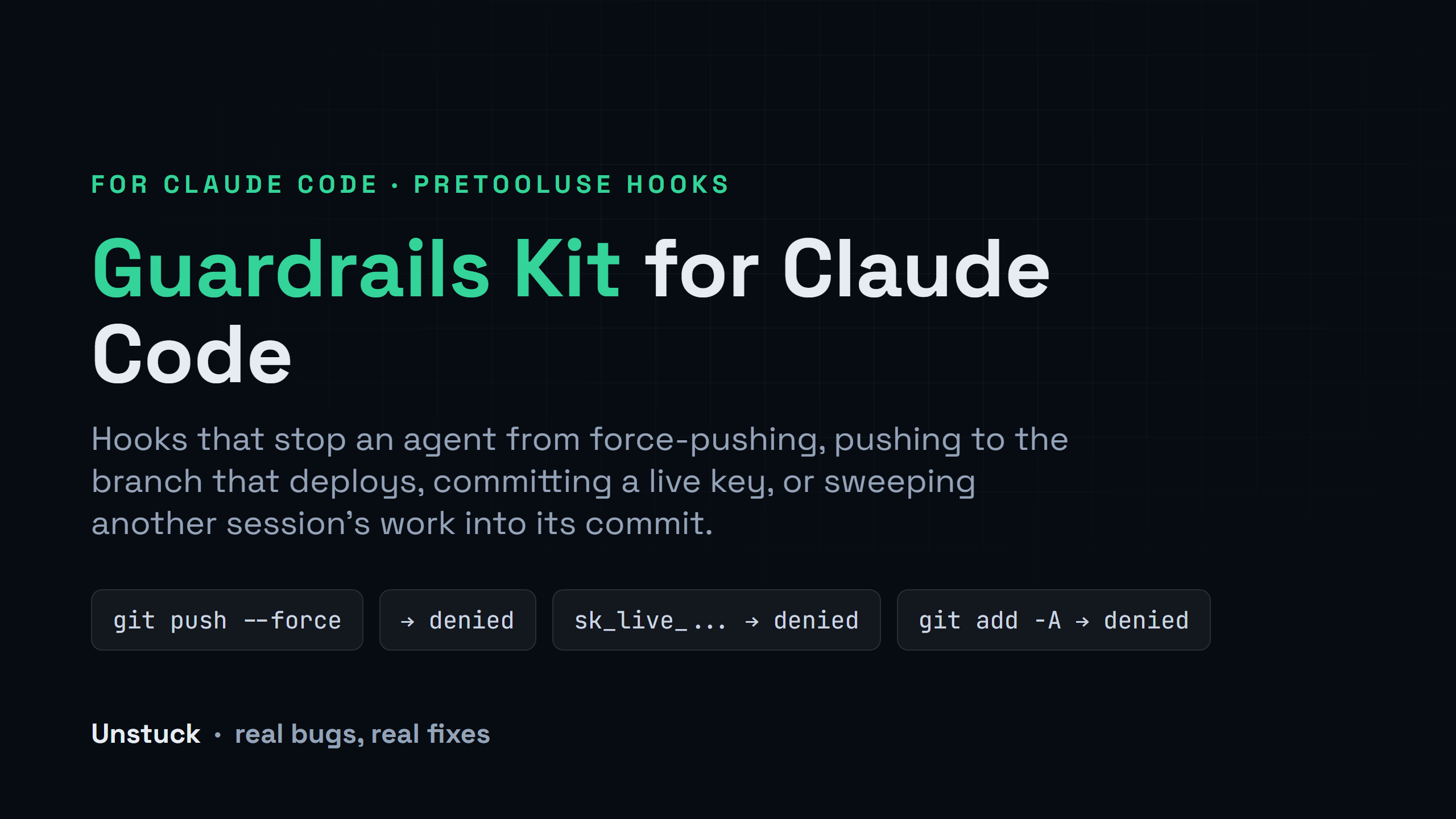 Guardrails Kit for Claude Code