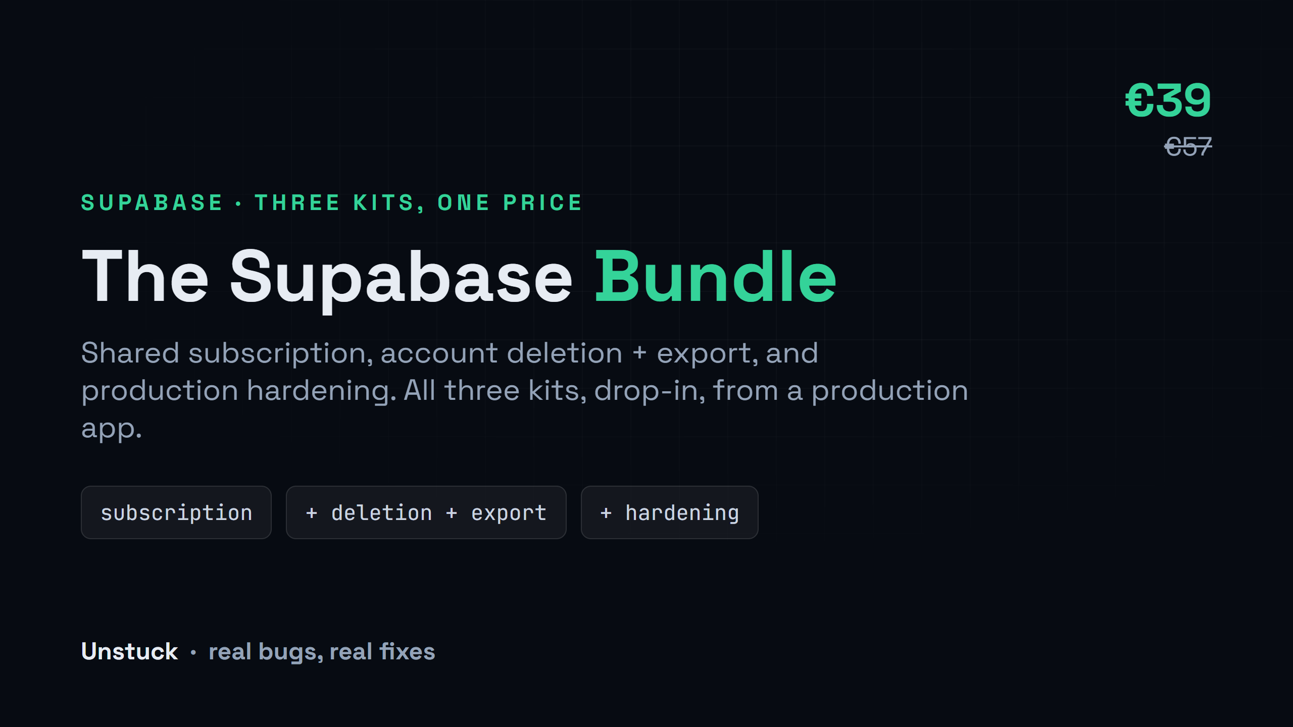 The Supabase Bundle (3 kits)