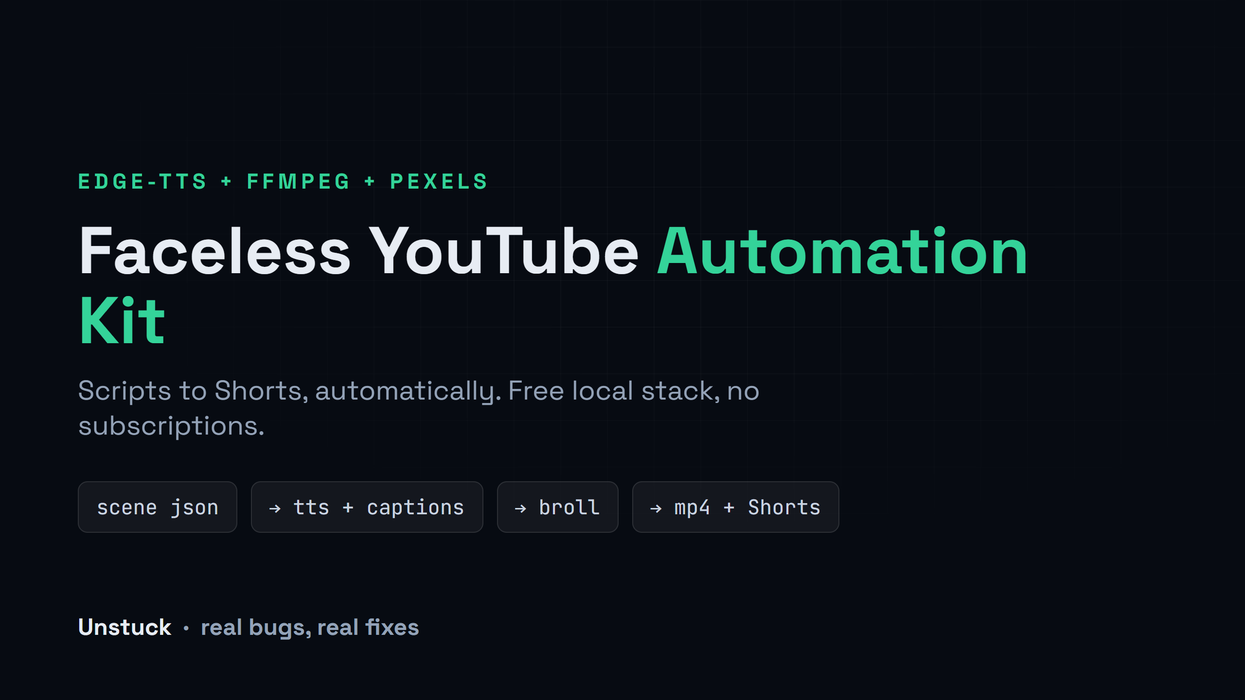 Faceless YouTube Automation Kit